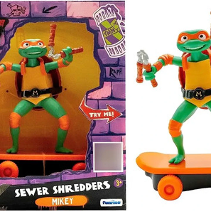 Figura Tortugas Ninja Pull Back Movimiento Mutantes Original 26