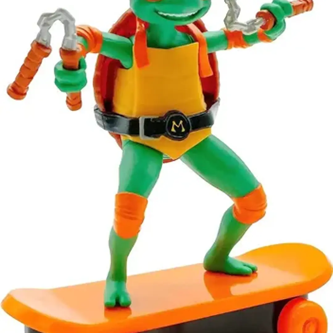 Figura Tortugas Ninja Pull Back Movimiento Mutantes Original 27