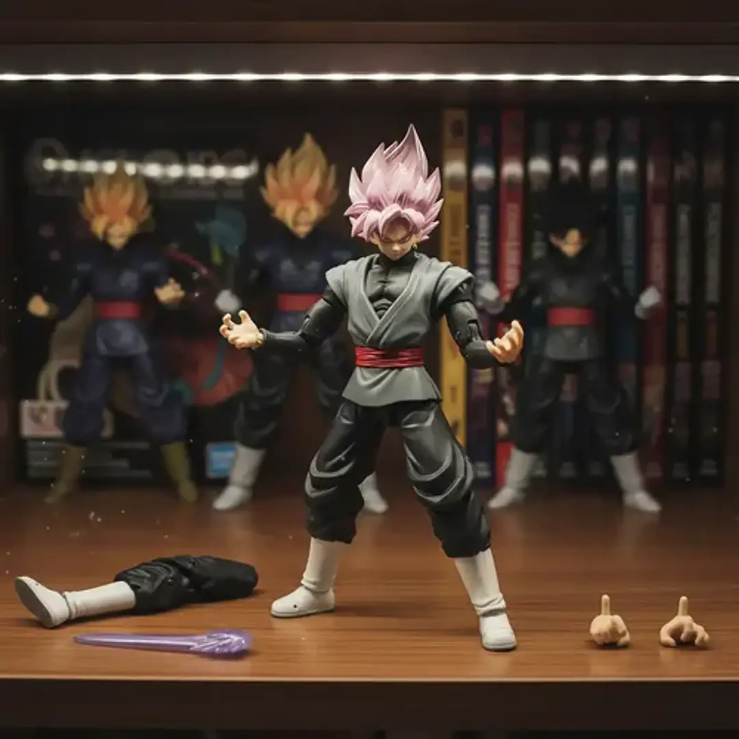 Fig Dragon Ball Stars Series S Saiyan Rose Goku Black Bandai 3