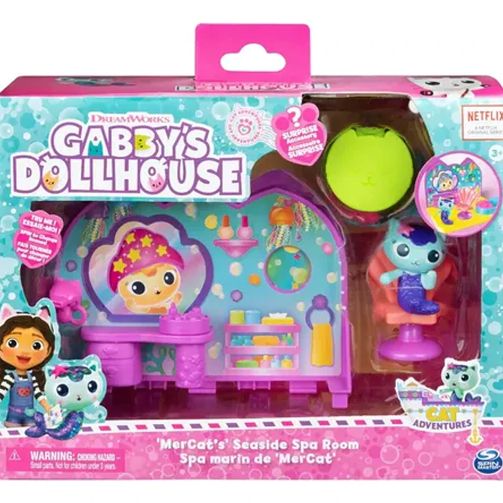  Set Ambientes C/fig Casa De Muñecas Gabbys Dollhouse Origin 1