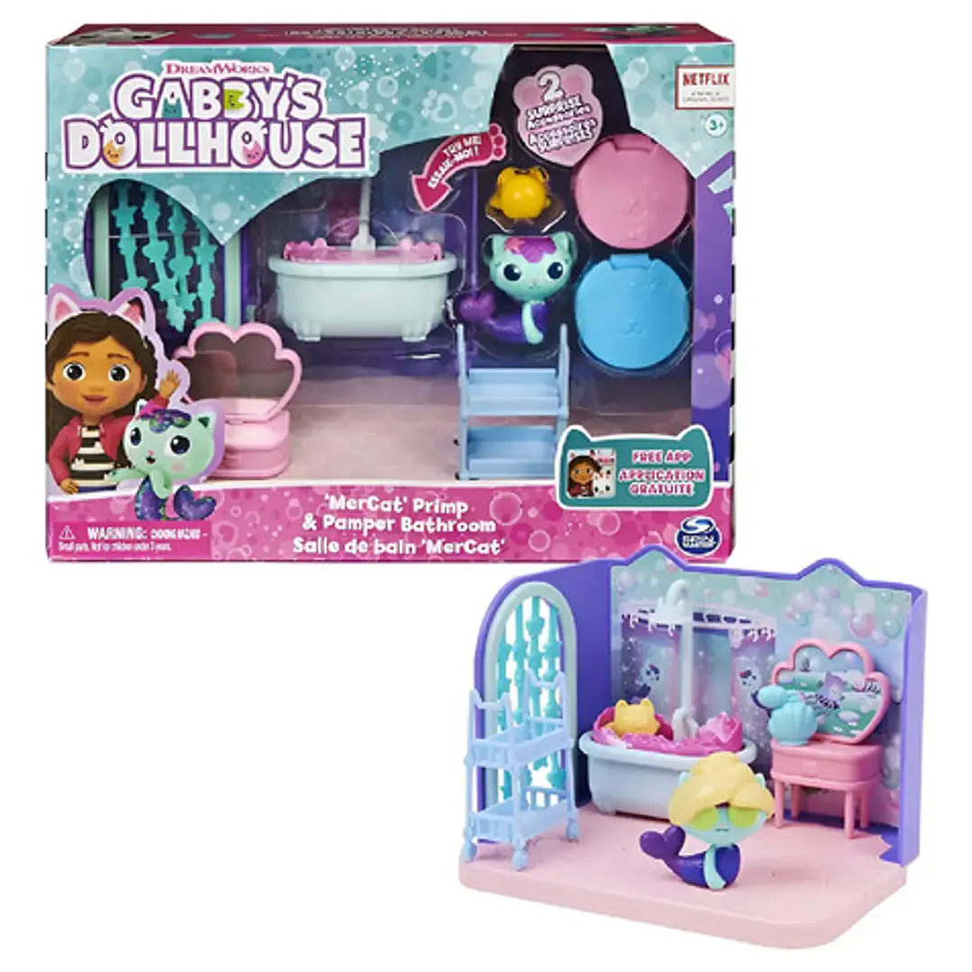  Set Ambientes C/fig Casa De Muñecas Gabbys Dollhouse Origin 14