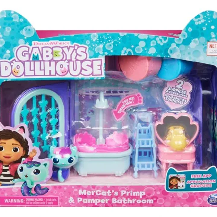  Set Ambientes C/fig Casa De Muñecas Gabbys Dollhouse Origin 20