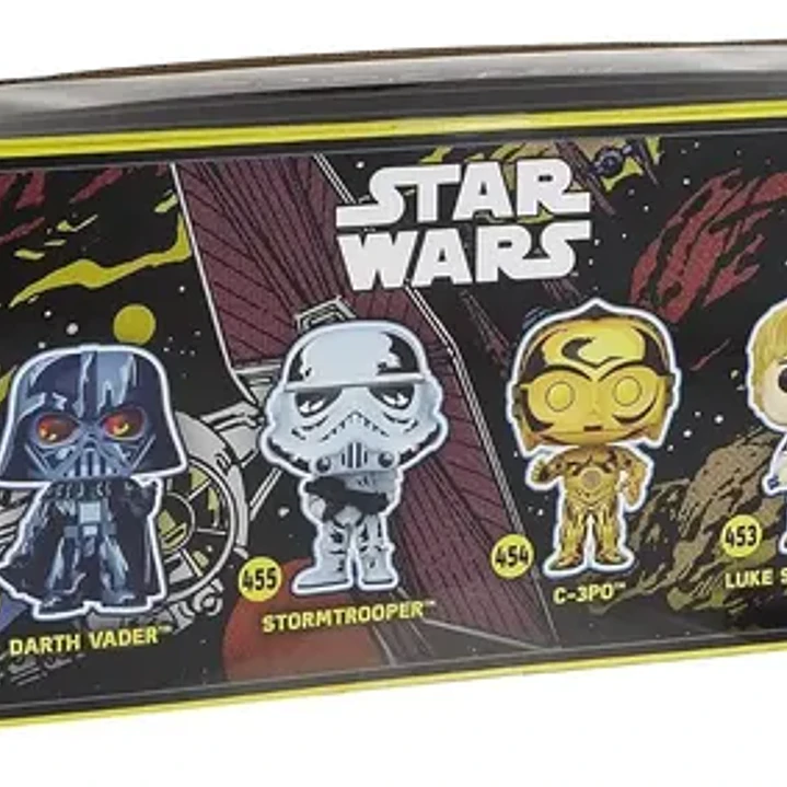 Funko Pop Star Wars Retro Serie Pack X4 Original 9