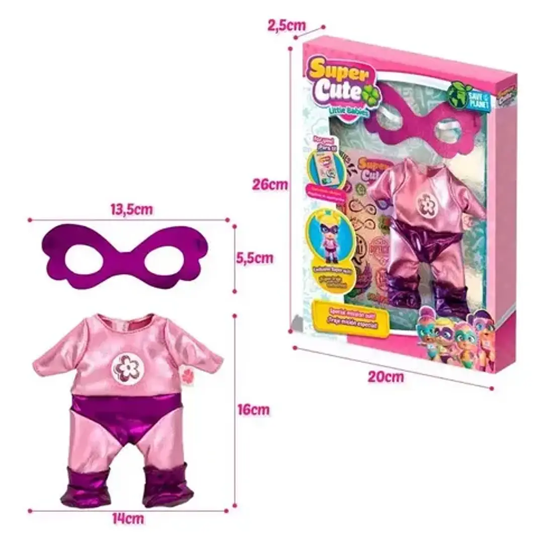Traje Misión Especial Ropa Muñeca Super Cute Sofi Original 2