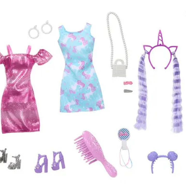 Barbie Totally Muñeca Cabello Arcoíris Extra Largo Ondulado Hkt99 8