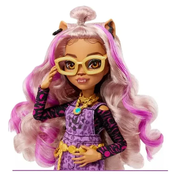 Monster High Muñeca Clawdeen Articulada Con Accesorios 7