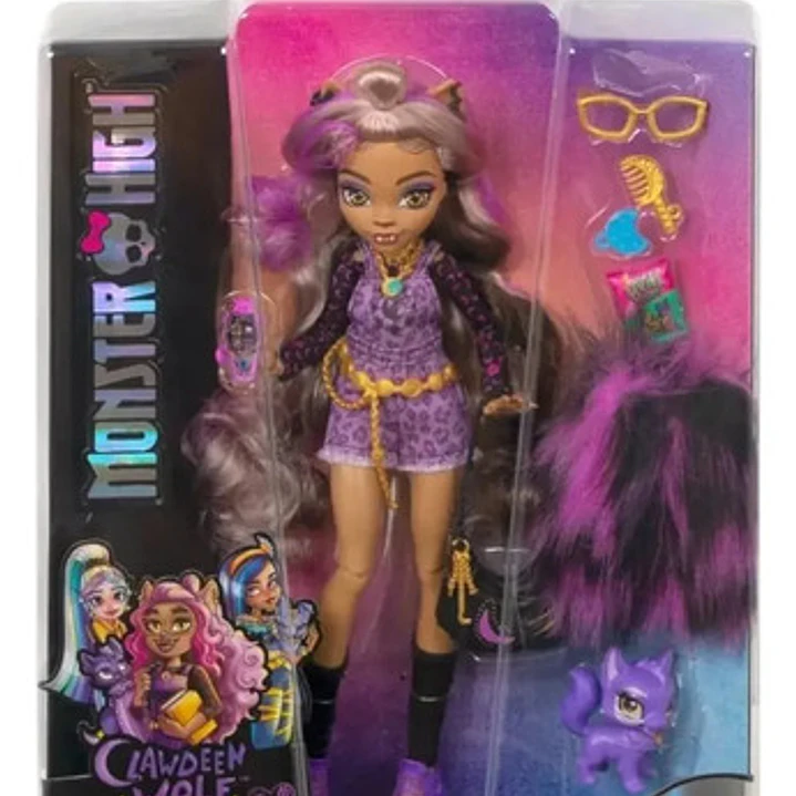 Monster High Muñeca Clawdeen Articulada Con Accesorios 9