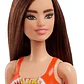 Juguete Muñeca 30cm Barbie Playa Malla Naranja Mattel - Miniatura 2