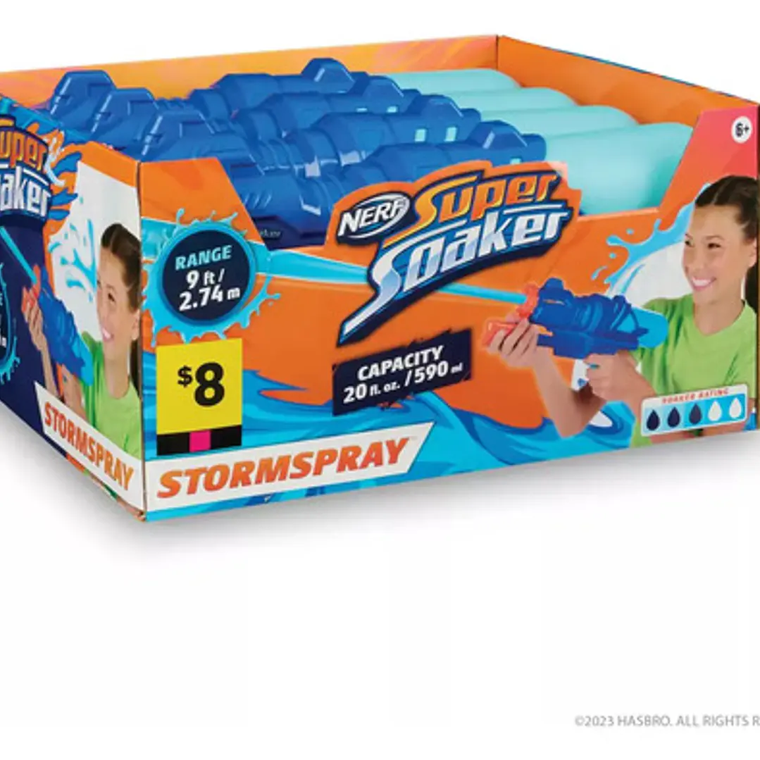 Pistola De Agua Nerf Super Soaker Stormspray 590ml Color Azul 4