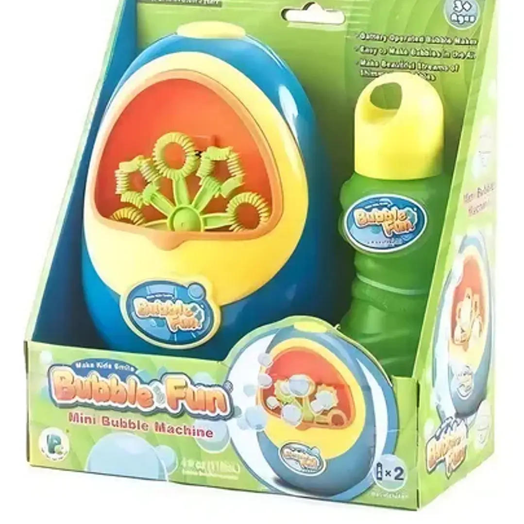 Burbujero Bubble Fun Mini Maquina De Burbujas 15 Cm 2