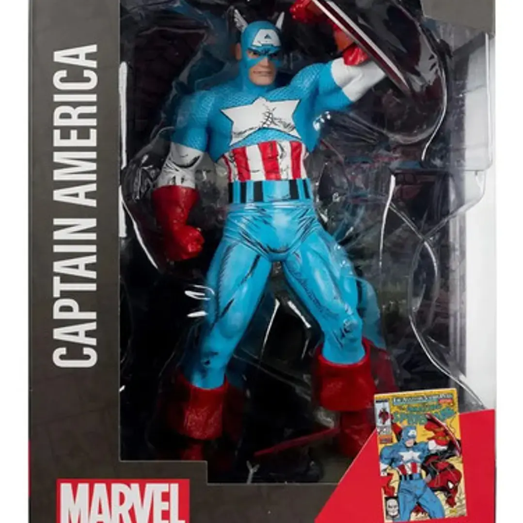Mcfarlane Figura Estatua Marvel Capitan America Comic Book 1