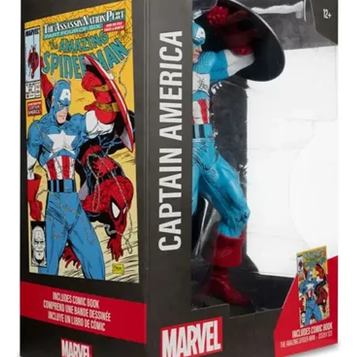 Mcfarlane Figura Estatua Marvel Capitan America Comic Book 4