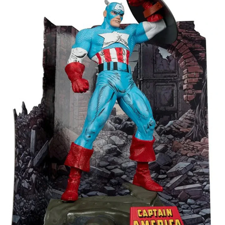 Mcfarlane Figura Estatua Marvel Capitan America Comic Book 6