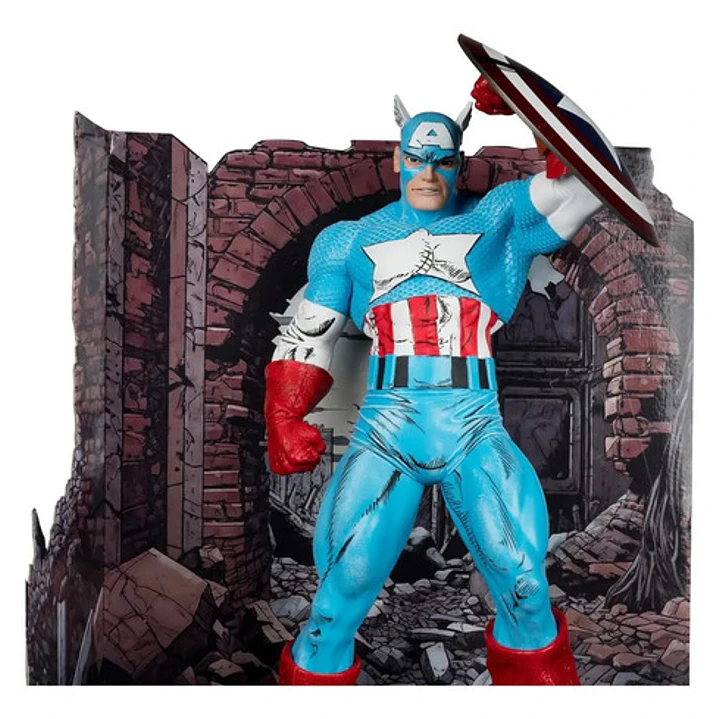 Mcfarlane Figura Estatua Marvel Capitan America Comic Book 8