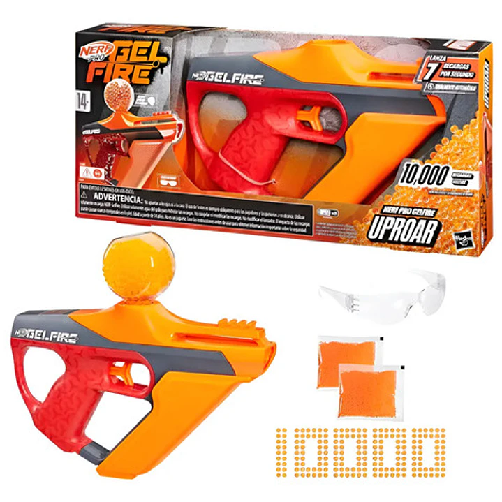 Nerf Pistola De Gel Pro Series Gel Fire Uproar Automatica 1