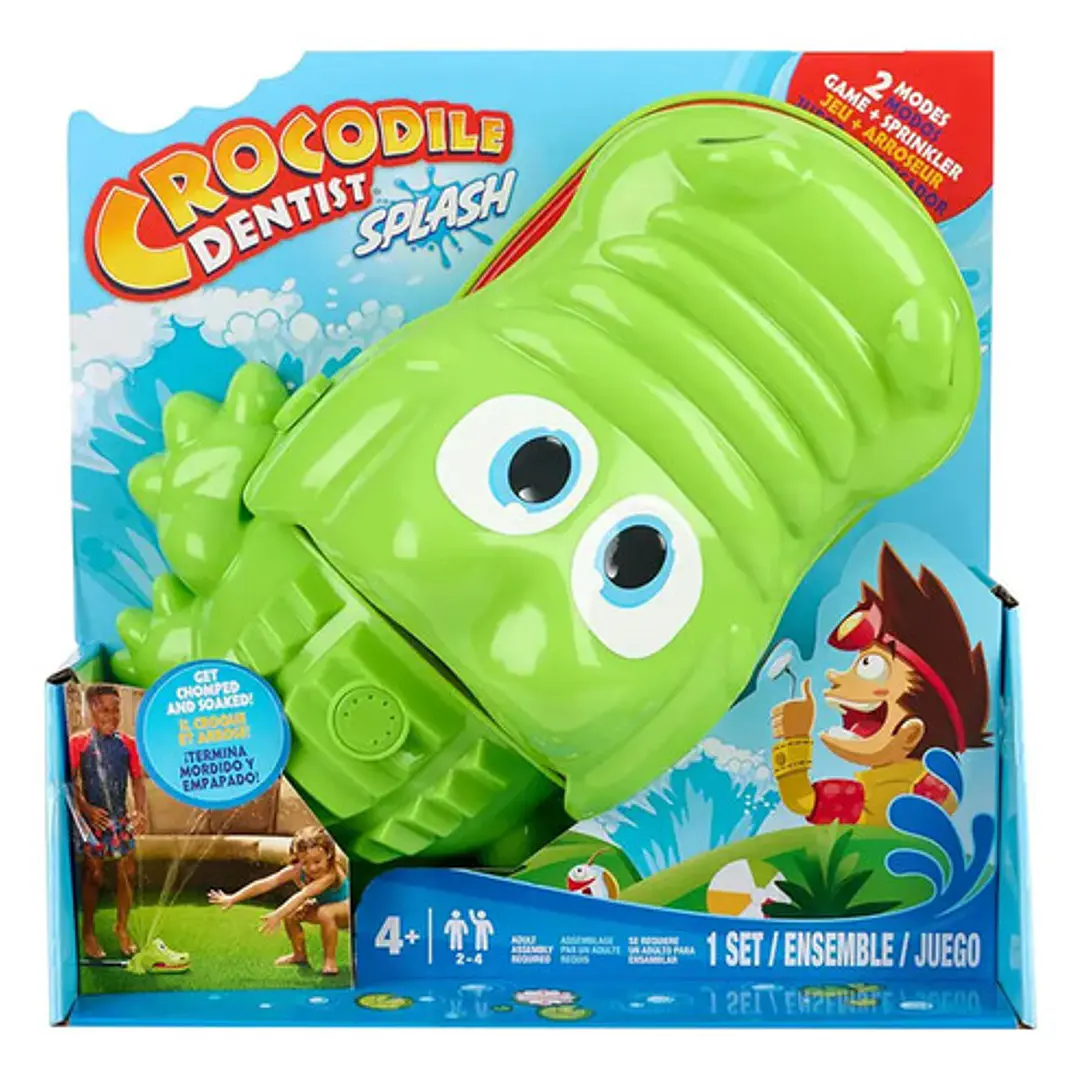 Cocodrilo Dentista Splash Playset Juego Aspersor Cesped 1