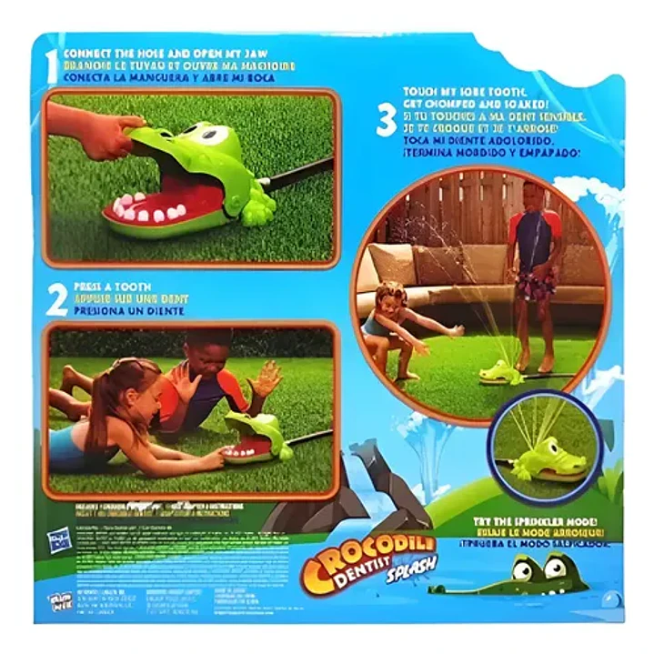 Cocodrilo Dentista Splash Playset Juego Aspersor Cesped 7