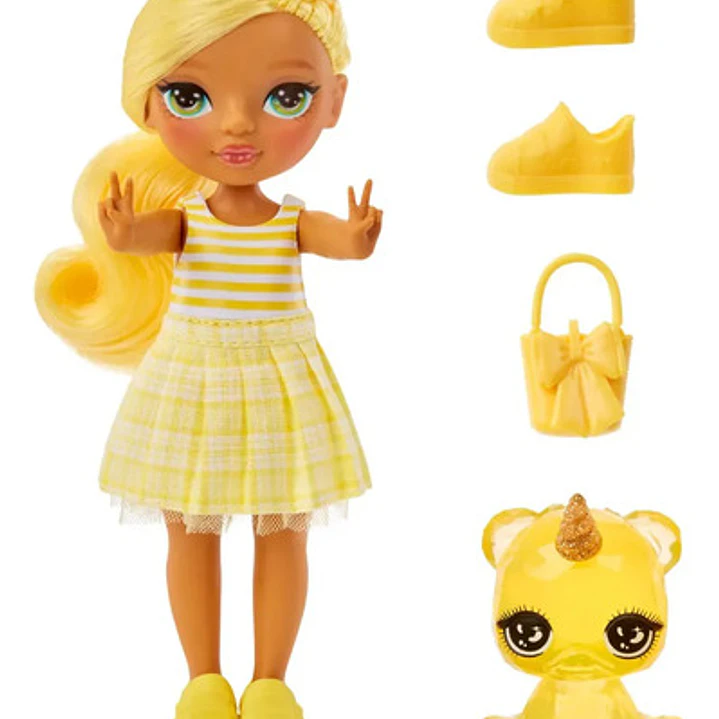 Muñeca Rainbow High Littles Daisy Madison Con Mascota 5