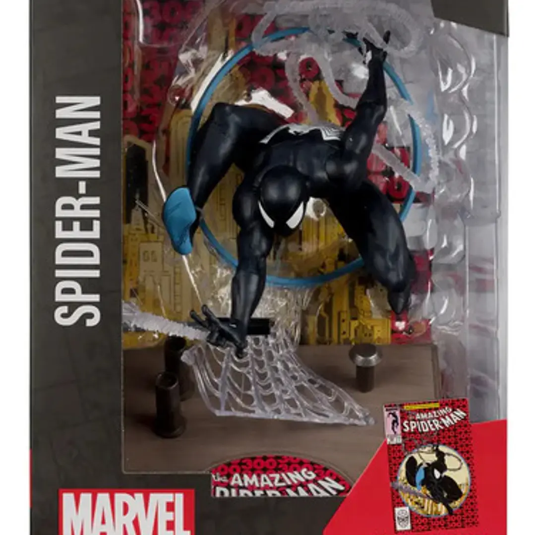 Figura The Amazing Spider-man +comics Marvel Mcfarlane Negro 2