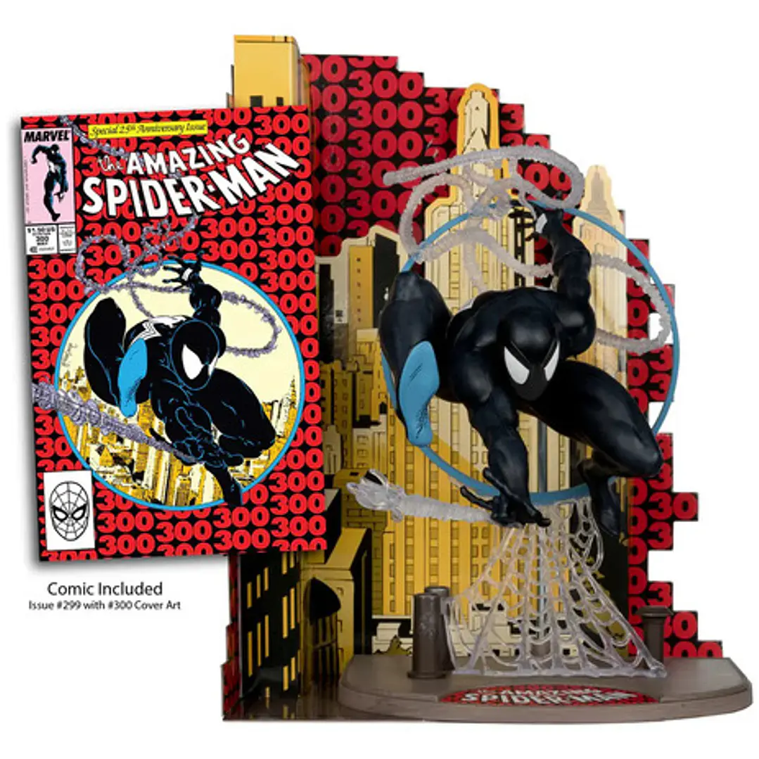 Figura The Amazing Spider-man +comics Marvel Mcfarlane Negro 3