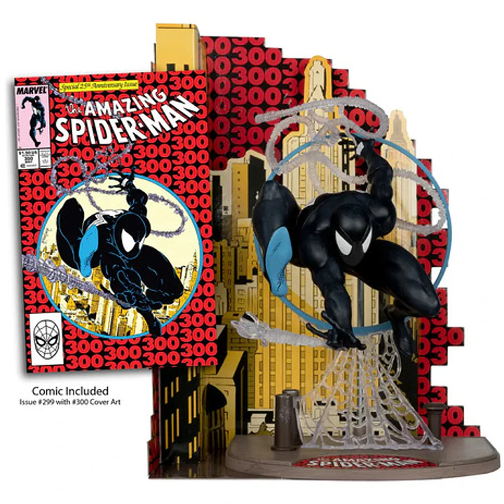 Figura The Amazing Spider-man +comics Marvel Mcfarlane Negro 3