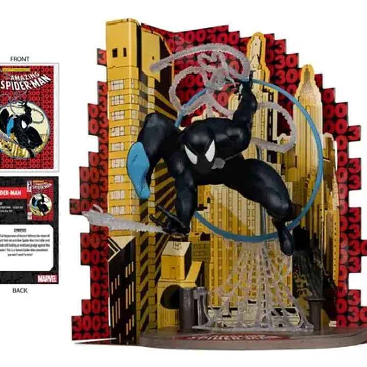Figura The Amazing Spider-man +comics Marvel Mcfarlane Negro 5