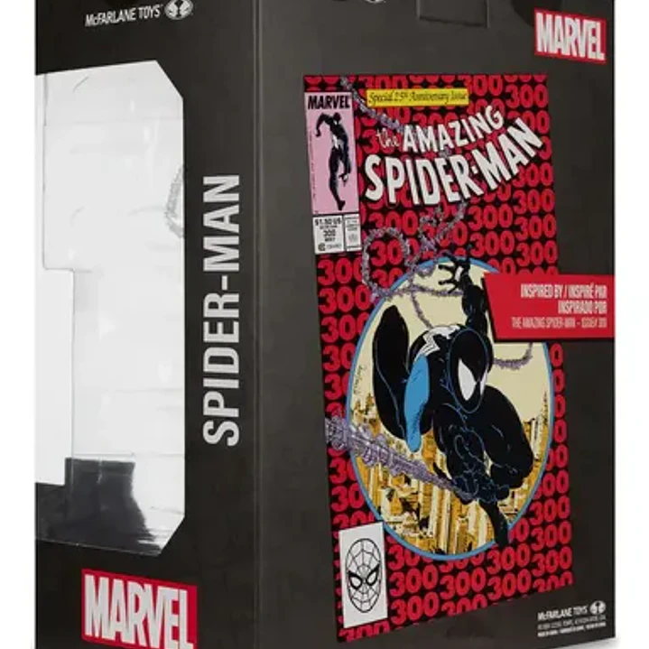 Figura The Amazing Spider-man +comics Marvel Mcfarlane Negro 6
