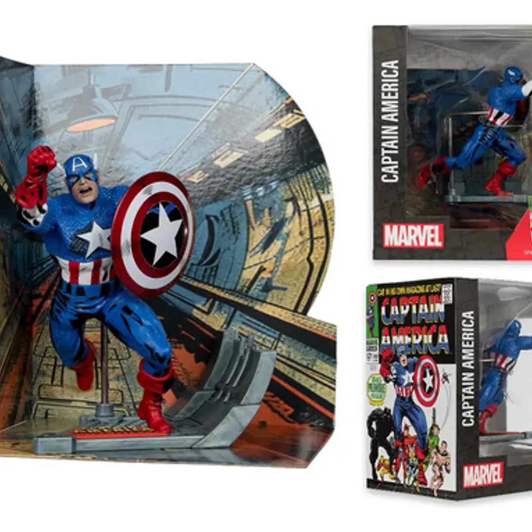 Figura Posada Captain America #10 Esc 1:10 Mcfarlane Toys 1