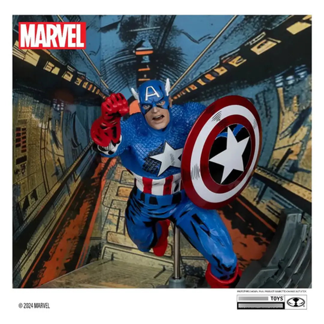 Figura Posada Captain America #10 Esc 1:10 Mcfarlane Toys 3