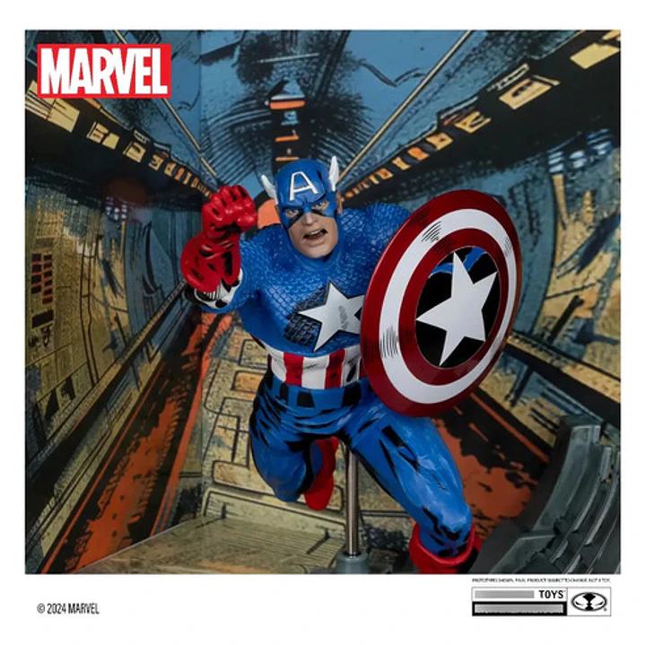 Figura Posada Captain America #10 Esc 1:10 Mcfarlane Toys 3