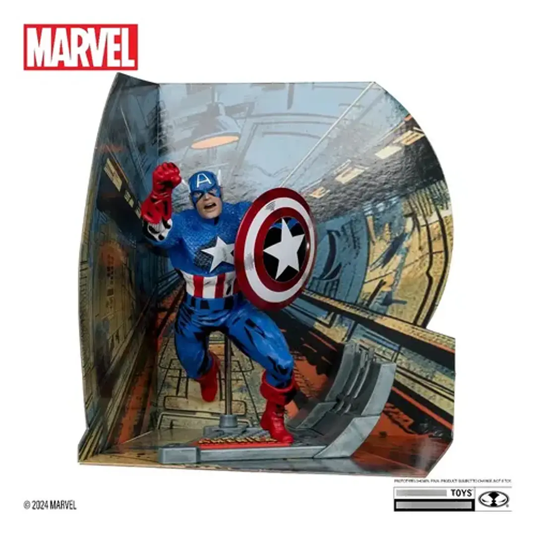 Figura Posada Captain America #10 Esc 1:10 Mcfarlane Toys 5
