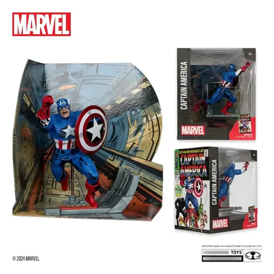 Figura Posada Captain America #10 Esc 1:10 Mcfarlane Toys 6