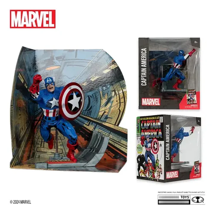 Figura Posada Captain America #10 Esc 1:10 Mcfarlane Toys 6
