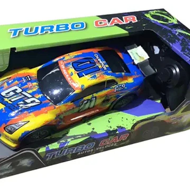 Auto Turbo Car Radio Control Con Luz Juguetes Truquito 10