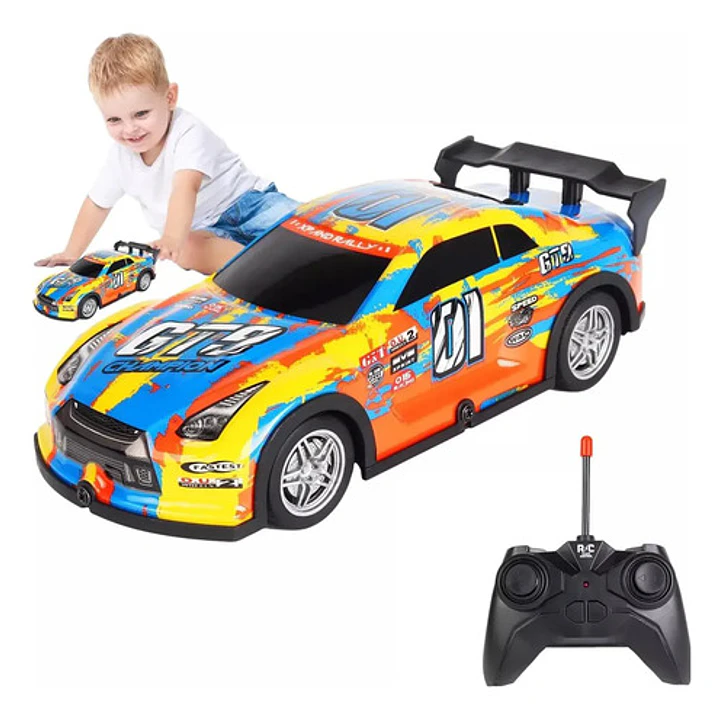 Auto Turbo Car Radio Control Con Luz Juguetes Truquito 12