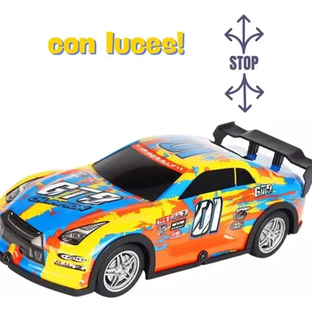 Auto Turbo Car Radio Control Con Luz Juguetes Truquito 13