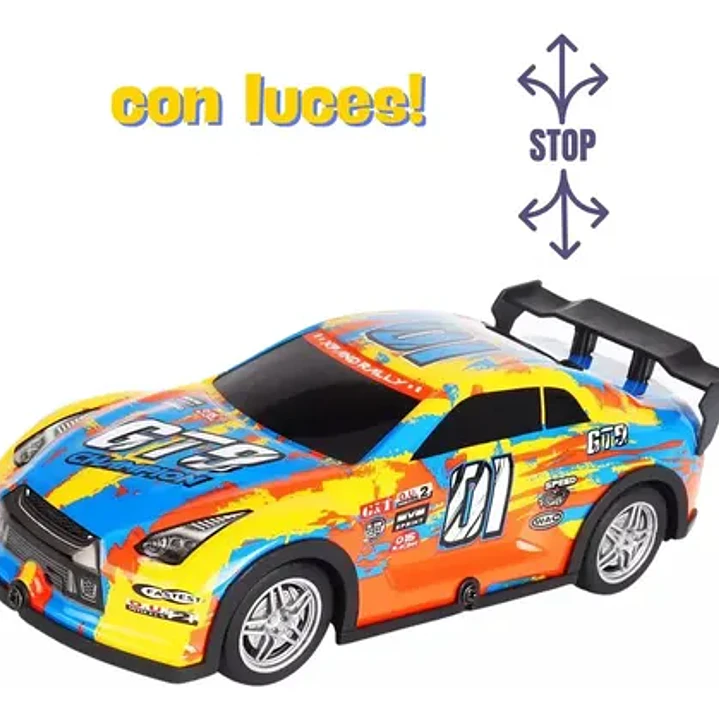 Auto Turbo Car Radio Control Con Luz Juguetes Truquito 13