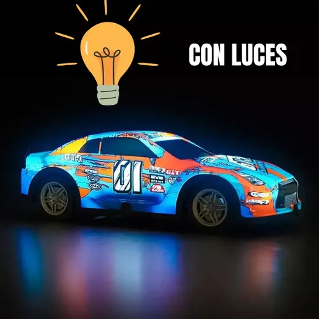 Auto Turbo Car Radio Control Con Luz Juguetes Truquito 19
