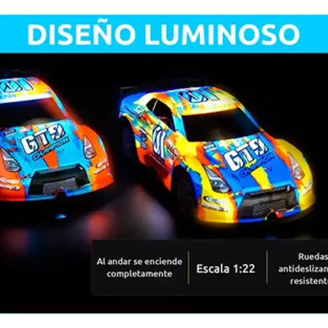 Auto Turbo Car Radio Control Con Luz Juguetes Truquito 38