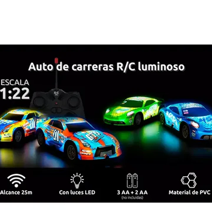 Auto Turbo Car Radio Control Con Luz Juguetes Truquito 39