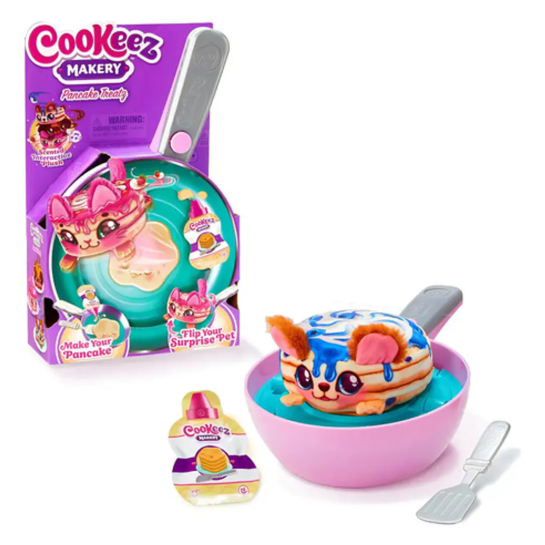 Cookeez Makery Pancake Treatz Voltea El Sarten Peluche Color Violeta 1