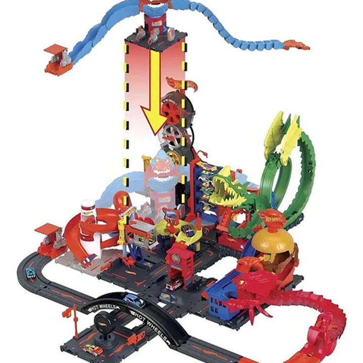 Circuito Hot Wheels City Gorilla Attack Post - Mattel 6