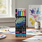 Marcadores Doble Punta Mooving Chroma Acuarelables X 6 Colores Surtidas - Miniatura 9