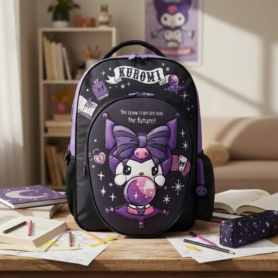Mochila Kuromi 17 Pulgadas Espalda Fortune Wabro 2