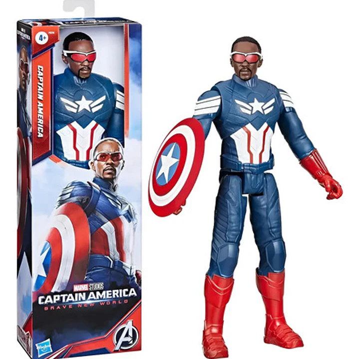 Marvel Figura De Acción Titan Hero Capitán América +4 años 1