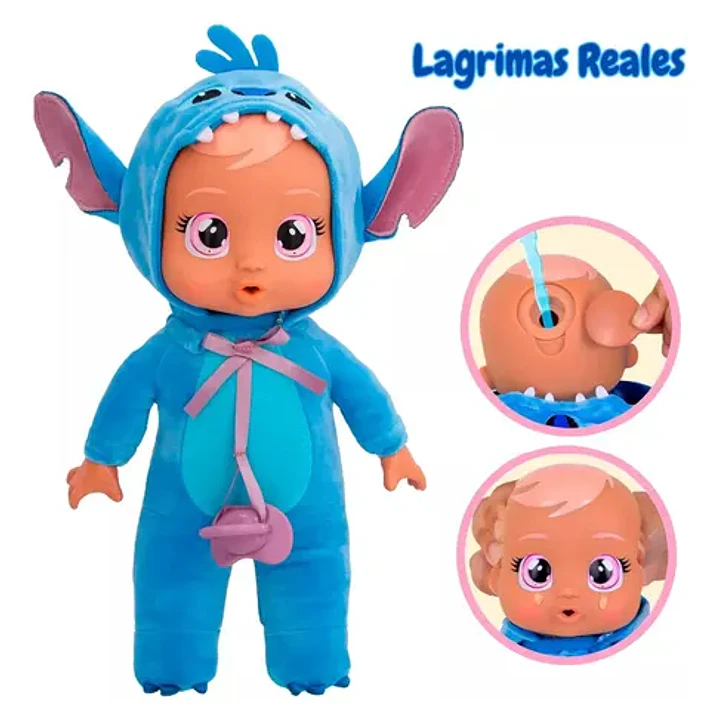 Cry Babies Disney Plush Baby Doll Tiny Cuddles Stitch 6