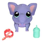 Little Live Pets Elefante Bebe Interactivo Con Accesorios Color Violeta - Miniatura 3
