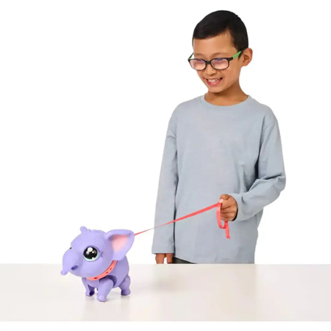 Little Live Pets Elefante Bebe Interactivo Con Accesorios Color Violeta 7