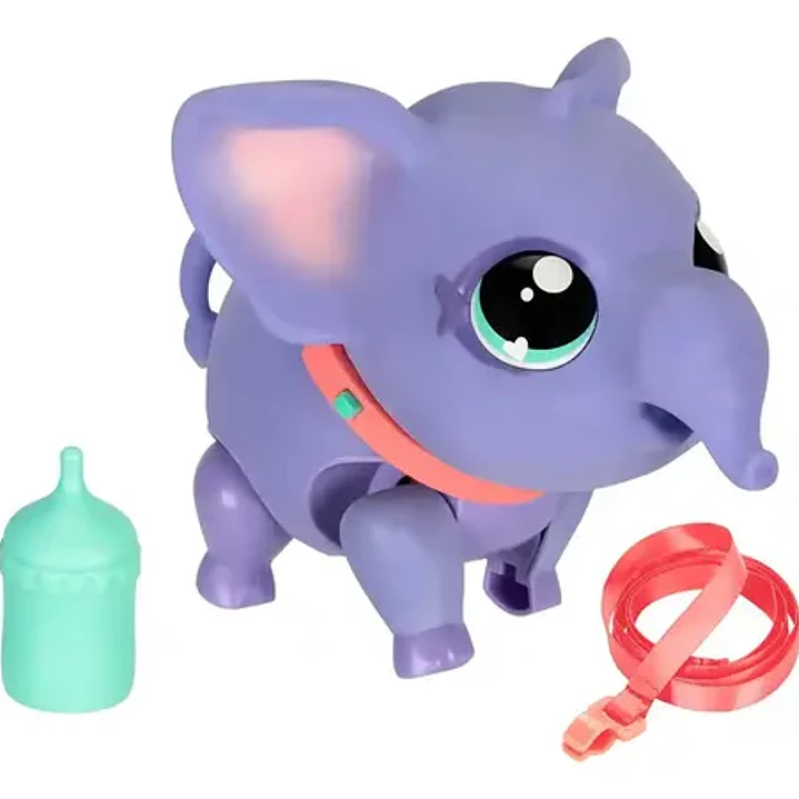 Little Live Pets Elefante Bebe Interactivo Con Accesorios Color Violeta 8