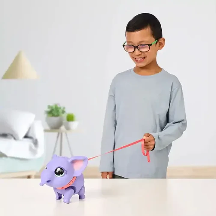 Little Live Pets Elefante Bebe Interactivo Con Accesorios Color Violeta 9